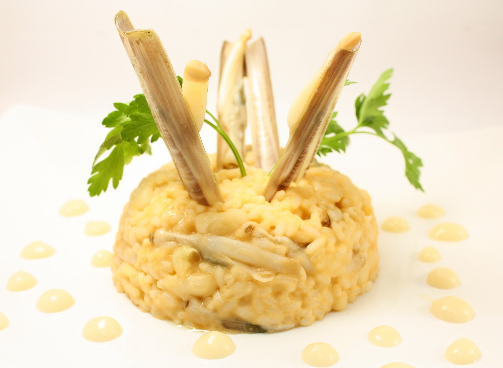Risotto con spollichini e cannolicchi